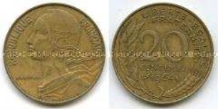 Frankreich, 20 Centimes