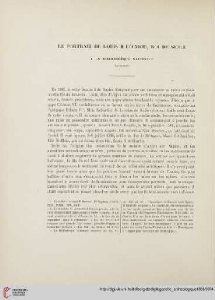 11: Le portrait de Louis II d'Anjou, Roi de Sicile : a la Bibliothèque Nationale