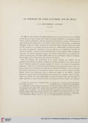 11: Le portrait de Louis II d'Anjou, Roi de Sicile : a la Bibliothèque Nationale