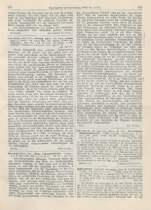 373-374 [Rezension] Baumgarten, Otto, Meine Lebensgeschichte