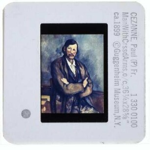 Cézanne, Mann mit verschränkten Armen