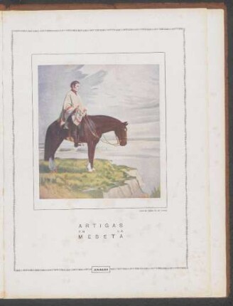 "Artigas en la meseta", óleo de Carlos M. de Herrera - [Ilustración]
