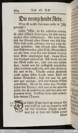 Die neunzehende Rede