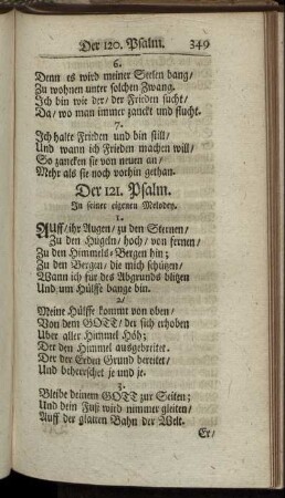 Der 121. Psalm. - Der 130. Psalm.