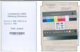 Entnazifizierung Juliane Grell , geb. 00.00.0000 ()
