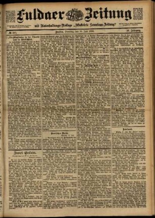 Ausgabe vom Dienstag, den 18. Juli 1899.