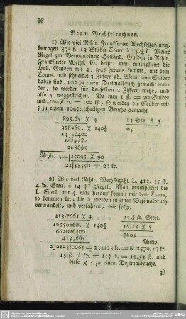Beym Welchselrechnen
