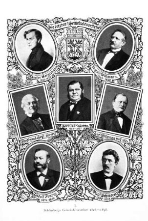 I. Schönebergs Gemeindevorsteher 1826-1898