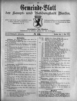 1911,19: No. 19, 7. Mai 1911