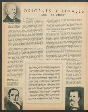 Orígenes y linajes argentinos : "Los Yriondo"