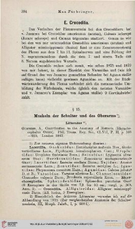 § 15. Muskeln der Schulter und des Oberarms