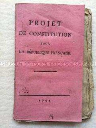 Entwurf für die französische Verfassung von 1795