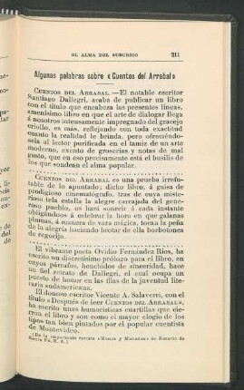 Algunas palabras sobre "Cuentos del Arrabal"