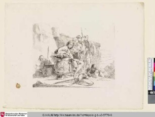 [Capriccio: Figures in a Landscape with Ruins; Figuren in einer Landschaft mit Ruinen]