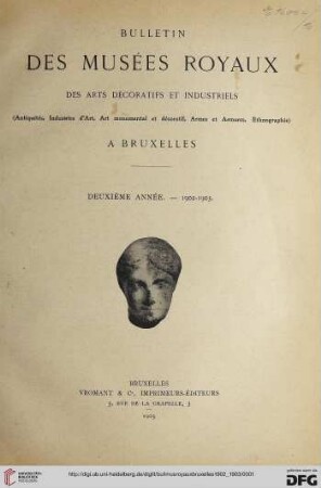 2: Bulletin des Musées Royaux des Arts Décoratifs et Industriels