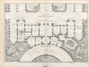 Plan Au Rez De Chaussée Du Trianon Placé Au Haut Du Canal R Dans Le Plan Général.