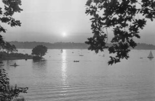 Kinderaufnahmen (Hegent) am Stößensee : Stößensee mit untergehender Sonne