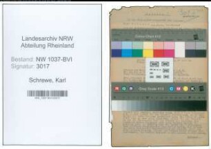 Entnazifizierung Karl Schrewe , geb. 25.05.1891 (Lehrer)