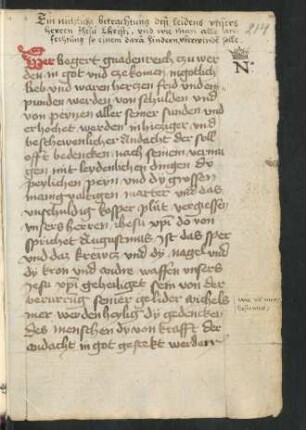 Anweisung zur Betrachtung des Leidens Christi