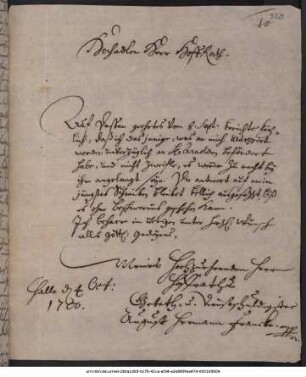 Brief von August Hermann Francke an Tobias Pfanner