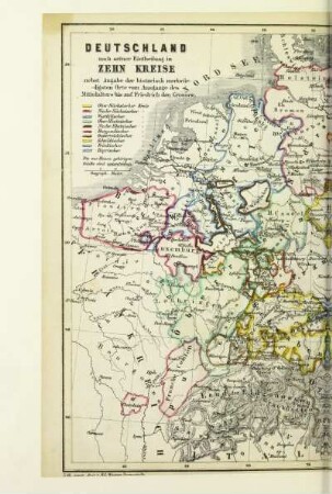 Deutschland nach seiner Eintheilung in zehn Kreise
