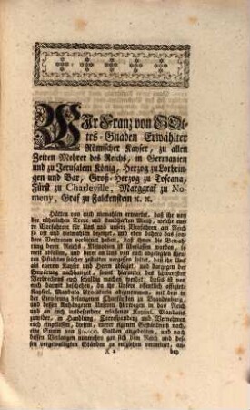 Copia Kayserlichen Rescripts an die Kayserliche Reichs-Stadt Nürnberg : dd. Wienn den 25ten Junii 1757