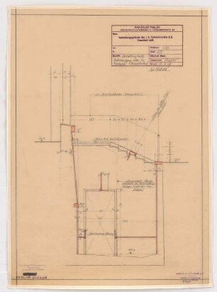 I.G.-Farben, Frankfurt/Main Verwaltungsgebäude: Ausstellungshalle: Verbindungsgang unter der Freitreppe, Details 1:20