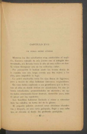Capítulo XVII - Un duelo entre gitanas