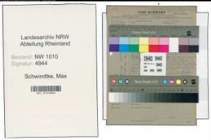 Entnazifizierung Max Schwindtke , geb. (Versandleiter)