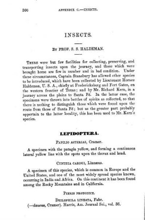 Insects, by Prof. Haldeman