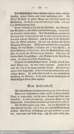 Vom Kohlenstoff