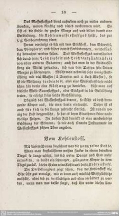 Vom Kohlenstoff