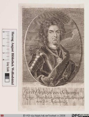 Bildnis Kurd Christoph von Schwerin (1740 Graf)