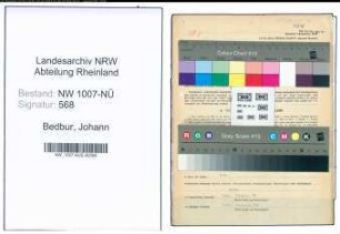 Entnazifizierung Johann Bedbur , geb. 05.03.1897 (Maler)