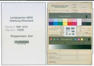 Entnazifizierung Karl Wuppermann , geb. 10.03.1909 (Buchhalter)