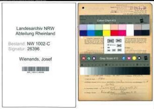 Entnazifizierung Josef Wienands, geb. 08.11.1899 (Handelsvertreter)