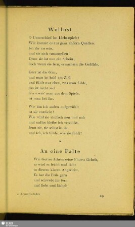 An eine Falte