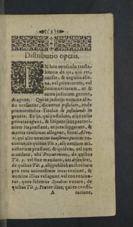 Distributio operis.