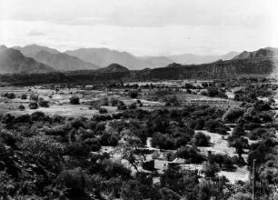 Tal des Rio Mizque : Tal mit Vegetation