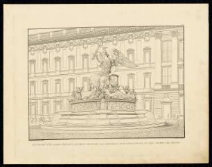 Befreiungsbrunnen, Berlin: Perspektivische Ansicht (aus: Sammlung Architektonischer Entwürfe, Berlin 1858)
