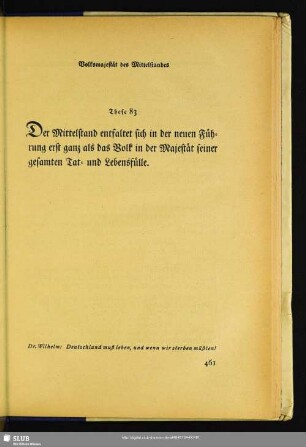 These 83: Volksmajestät des Mittelstandes