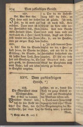 XXVI. Vom zukünftigen Gericht.