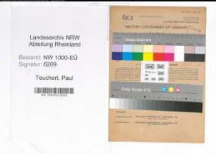 Entnazifizierung Paul Teuchert, geb. 01.10.1900 (Bankangest.)