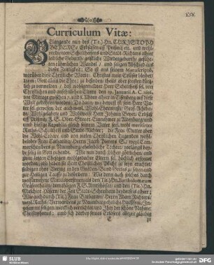 Lebenslauf : Curriculum Vitae