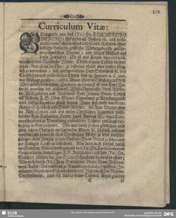 Lebenslauf : Curriculum Vitae