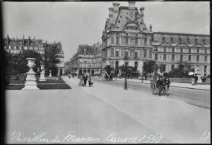 Paris, Jardin des Tuileries, Palais du Louvre, Pavillon de Marsan
