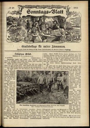 Ausgabe vom Sonntag, den 28. November 1915.