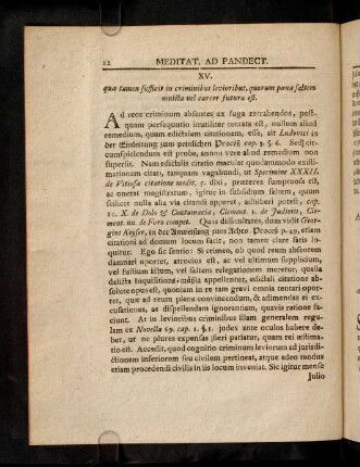12-16, XV - XVIII; Corollaria