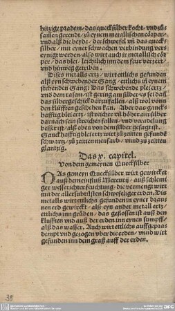 Das x. capitel. Von dem gemeynen Quecksilber.