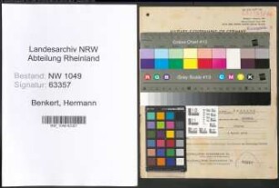Entnazifizierung Hermann Benkert , geb. 06.01.1891 (Beamter)